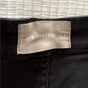 Everlane black straight leg crop pants